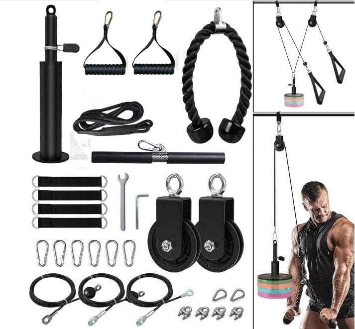 DIY Fitness Pulley Cable Machine Set – Arm Biceps Triceps Strength Training Attachment for Home Gym… — product image 1