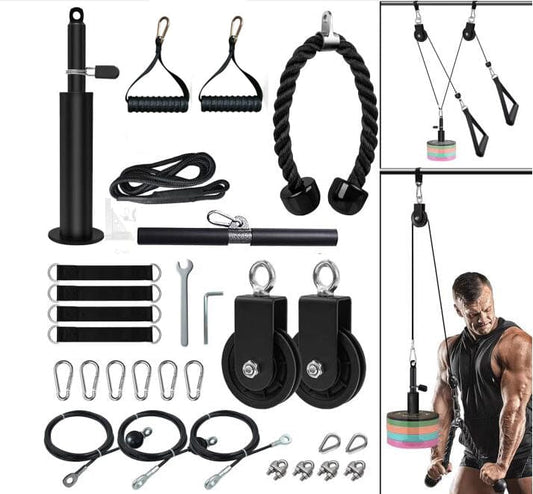 DIY Fitness Pulley Cable Machine Set – Arm Biceps Triceps Strength Training Attachment for Home Gym… — product image 1
