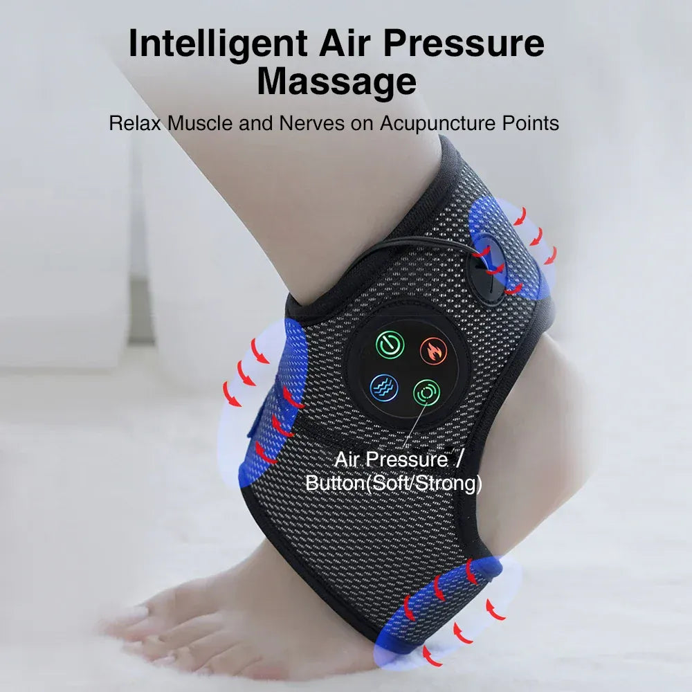 Electric Ankle Massager for Pain Relief - Air Compression Foot Massager with Adjustable Intensity — product image 8