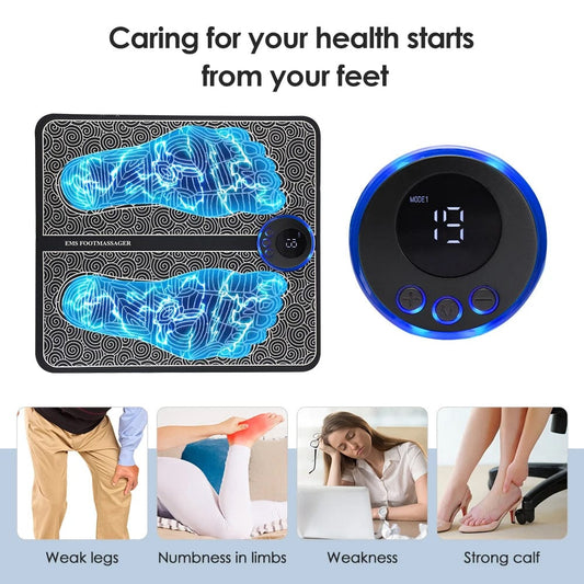 Electric EMS Foot Massager Pad with Remote Control - Acupoint Stimulation — product image 2