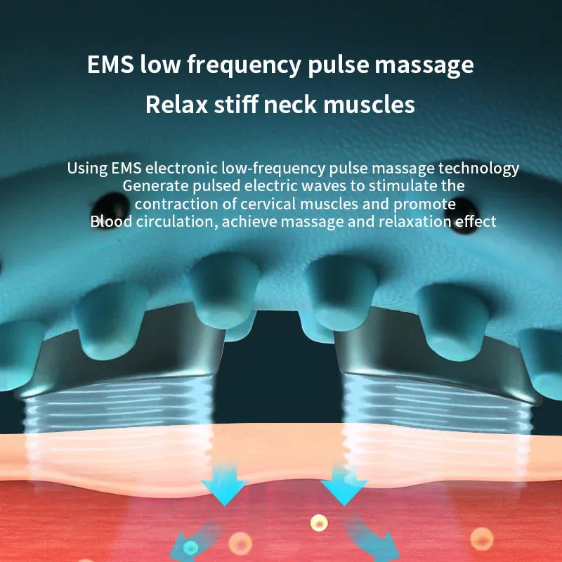 Electric EMS Neck Massager with Heated Neck Stretcher — product image 10