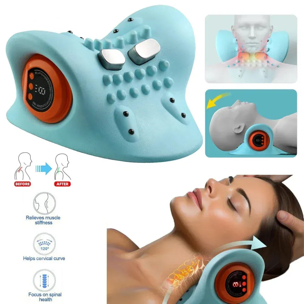 Electric EMS Neck Massager with Heated Neck Stretcher — product image 3