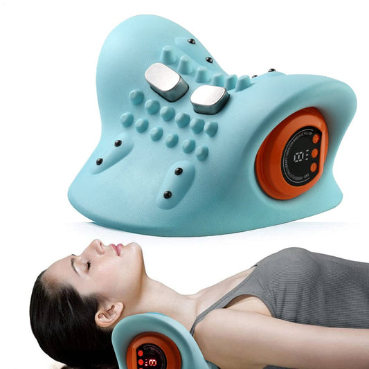 Electric EMS Neck Massager with Heated Neck Stretcher — product image 1