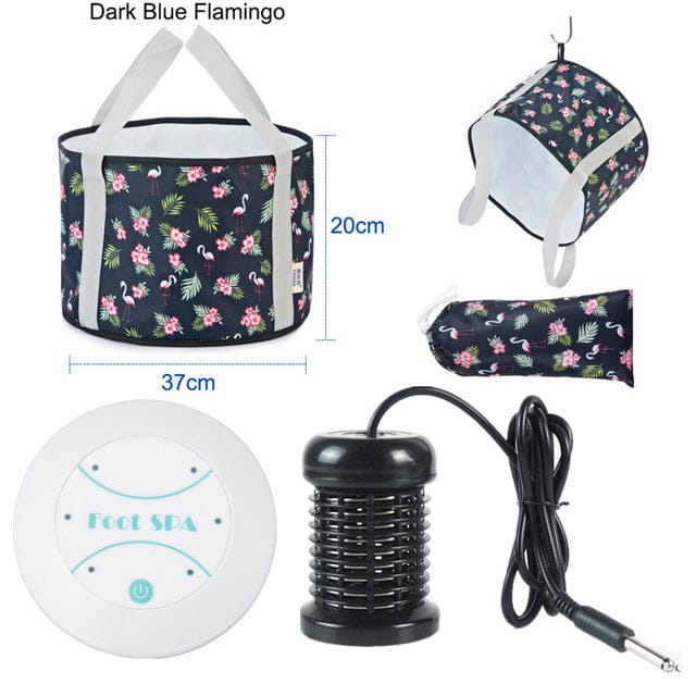 Electric Foot Spa Massager – Mini Ionic Detox Bath with Vibrating Whirlpool & Pressotherapy, Aqua… — product image 4