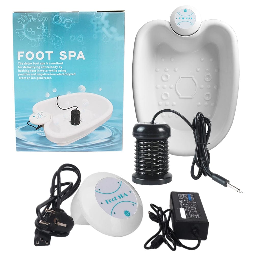 Electric Foot Spa Massager – Mini Ionic Detox Bath with Vibrating Whirlpool & Pressotherapy, Aqua… — product image 1