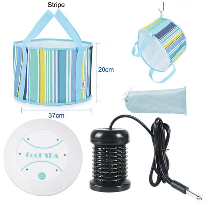 Electric Foot Spa Massager – Mini Ionic Detox Bath with Vibrating Whirlpool & Pressotherapy, Aqua… — product image 6
