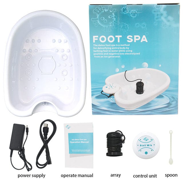 Electric Foot Spa Massager – Mini Ionic Detox Bath with Vibrating Whirlpool & Pressotherapy, Aqua… — product image 8