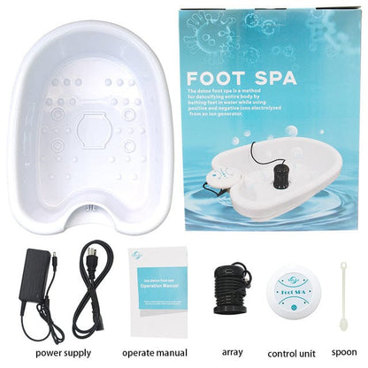 Electric Foot Spa Massager – Mini Ionic Detox Bath with Vibrating Whirlpool & Pressotherapy, Aqua… — product image 8