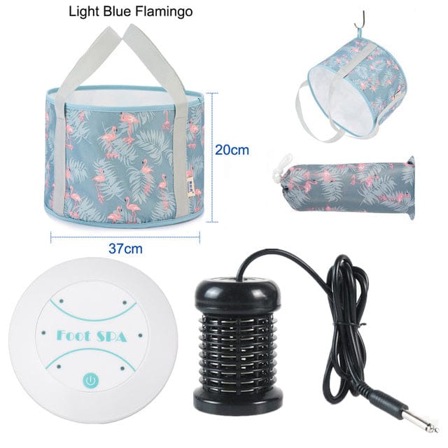 Electric Foot Spa Massager – Mini Ionic Detox Bath with Vibrating Whirlpool & Pressotherapy, Aqua… — product image 5