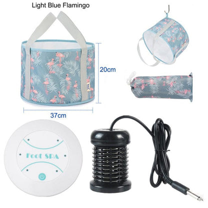 Electric Foot Spa Massager – Mini Ionic Detox Bath with Vibrating Whirlpool & Pressotherapy, Aqua… — product image 5