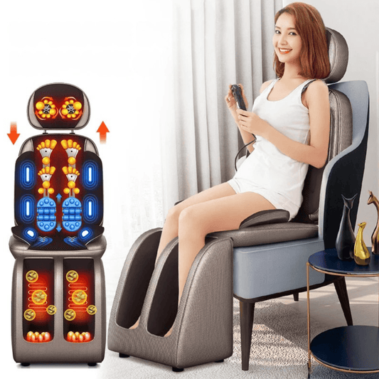Electric Full Body Massage Cushion – Shiatsu Kneading Neck Back Waist and Leg Massager with Infrared… — product image 1