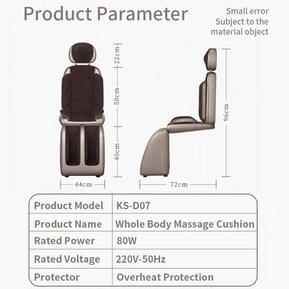 Electric Full Body Massage Cushion – Shiatsu Kneading Neck Back Waist and Leg Massager with Infrared… — product image 5