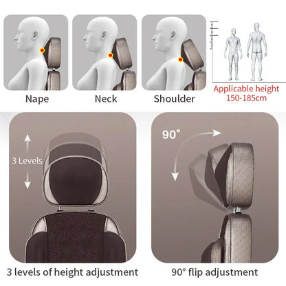 Electric Full Body Massage Cushion – Shiatsu Kneading Neck Back Waist and Leg Massager with Infrared… — product image 6
