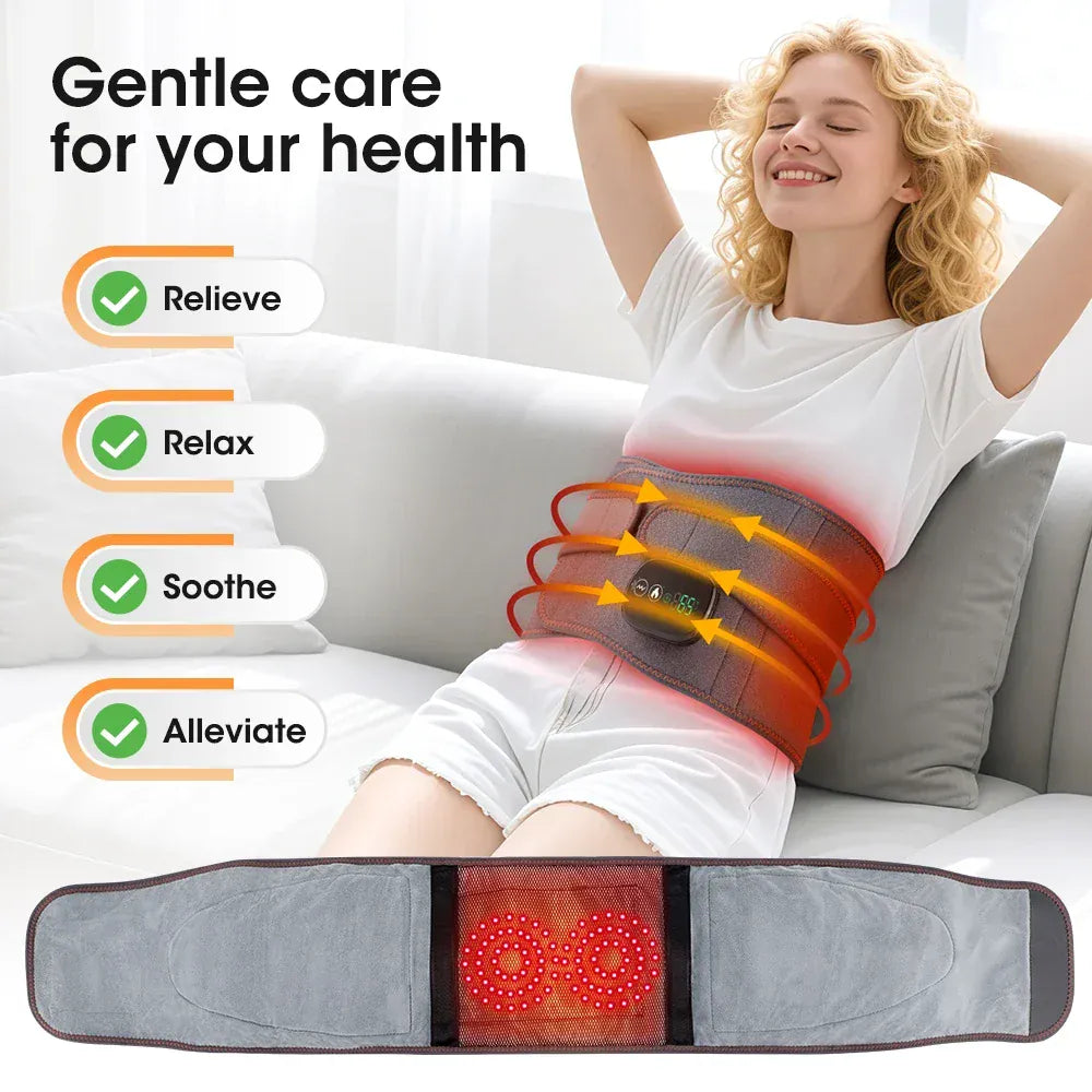 Electric Heating Waist Massager Belt – Rechargeable Vibration Support Belt with Adjustable Heat… — product image 9