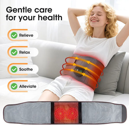 Electric Heating Waist Massager Belt – Rechargeable Vibration Support Belt with Adjustable Heat… — product image 9