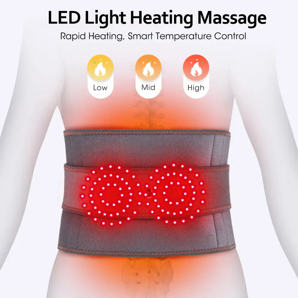 Electric Heating Waist Massager Belt – Rechargeable Vibration Support Belt with Adjustable Heat… — product image 7