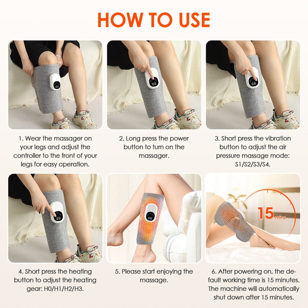 Electric Leg Massager - Wireless, Rechargeable Air Compression Calf Massage for Muscle Relief &… — product image 6