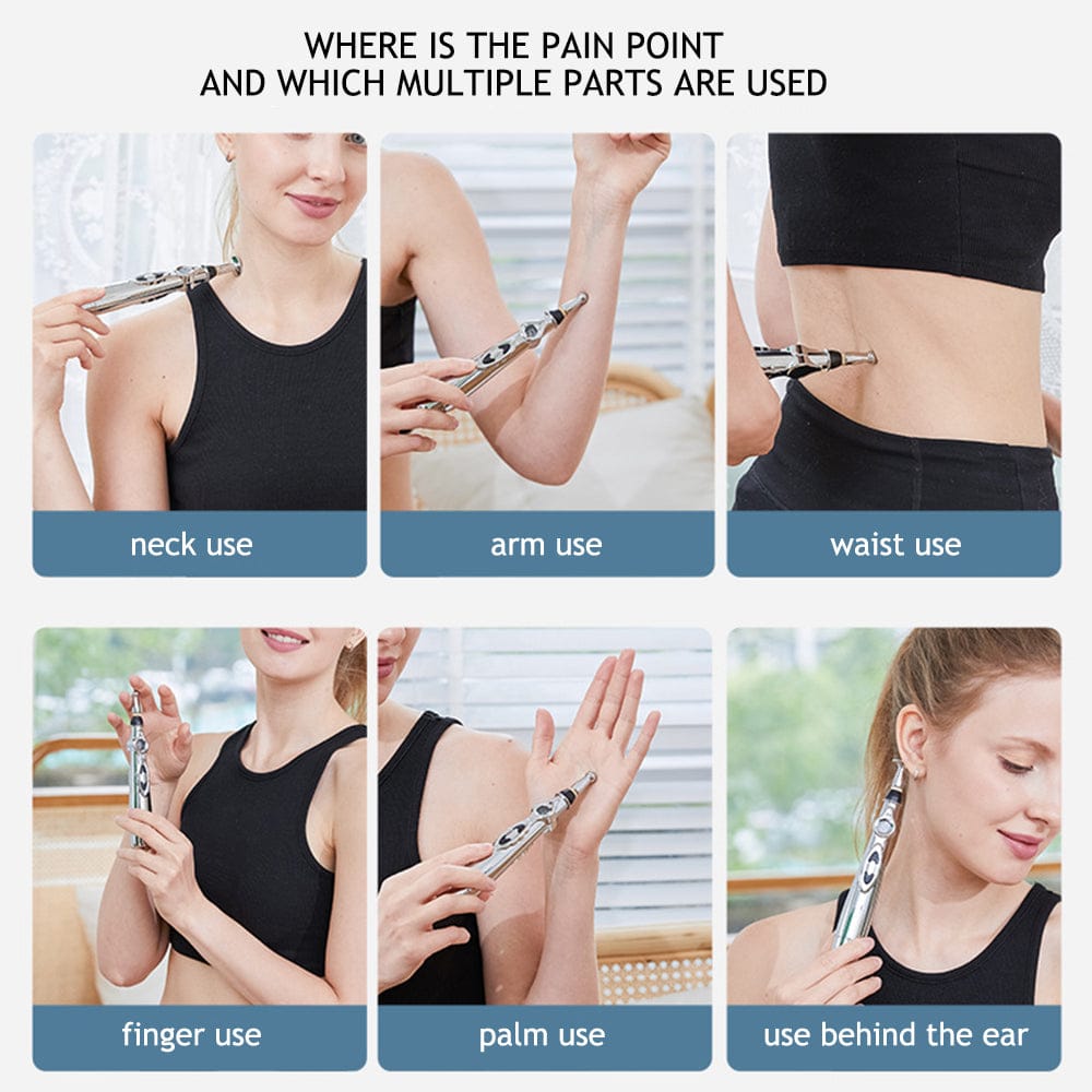 Electronic Acupuncture Pen for Body Massage - EMS Microcurrent Acupressure Meridian Pen with 9… — product image 5