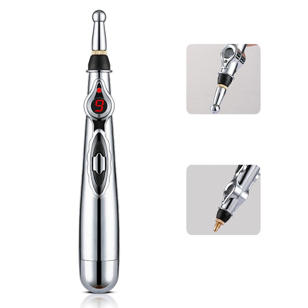 Electronic Acupuncture Pen for Body Massage - EMS Microcurrent Acupressure Meridian Pen with 9… — product image 1