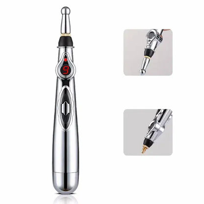 Electronic Acupuncture Pen for Body Massage - EMS Microcurrent Acupressure Meridian Pen with 9… — product image 3