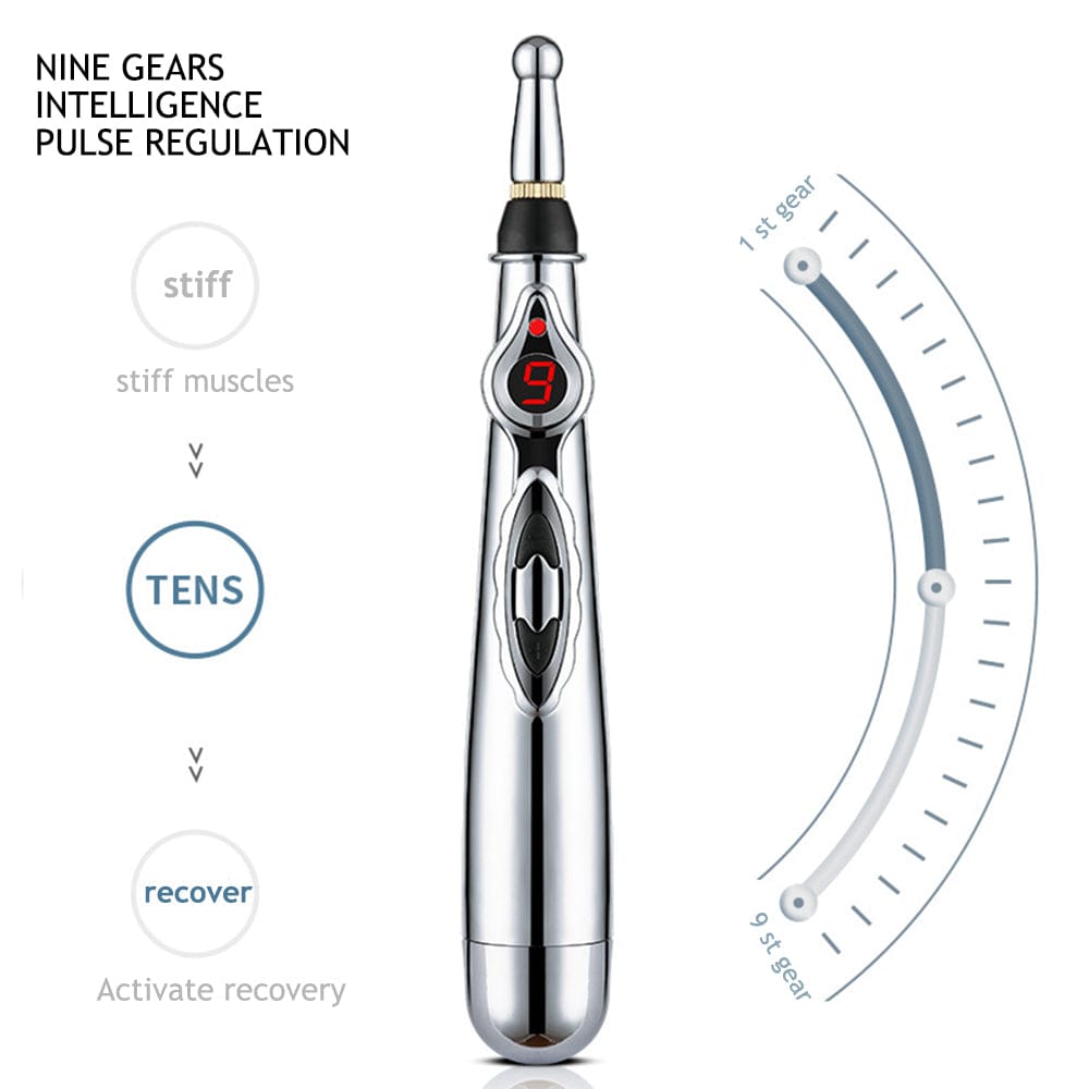 Electronic Acupuncture Pen for Body Massage - EMS Microcurrent Acupressure Meridian Pen with 9… — product image 6