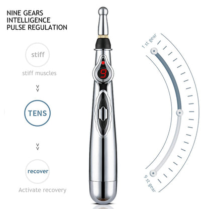 Electronic Acupuncture Pen for Body Massage - EMS Microcurrent Acupressure Meridian Pen with 9… — product image 6