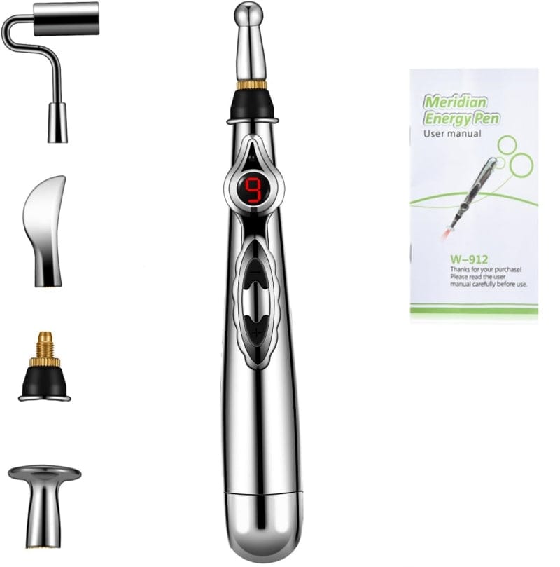Electronic Acupuncture Pen for Body Massage - EMS Microcurrent Acupressure Meridian Pen with 9… — product image 2