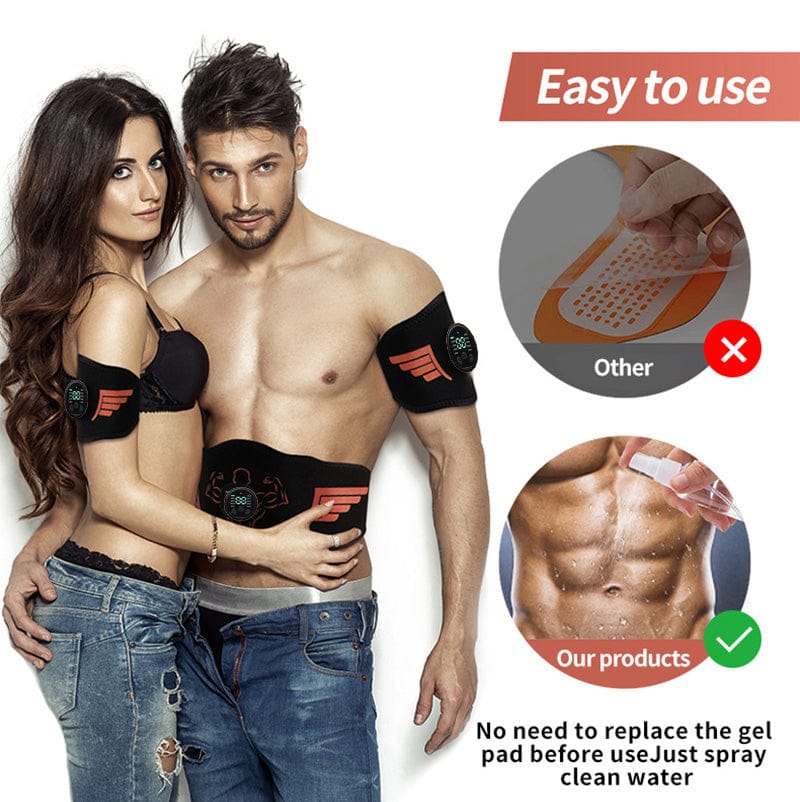 EMS Abdominal Toning Belt | Muscle Stimulator for Waist, Arm & Leg | USB Rechargeable, 10 Modes & 39… — product image 3