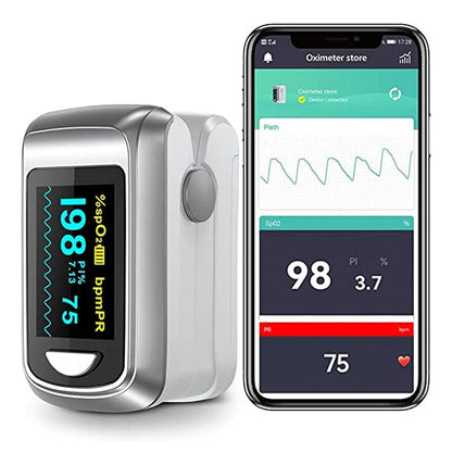 Fingertip Pulse Oximeter – SPO2, Heart Rate, and Perfusion Index Monitor with OLED Display, Fast… — product image 3