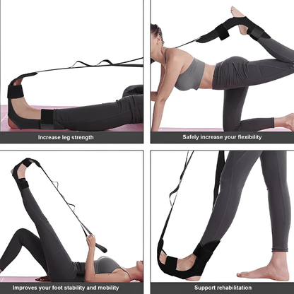 Flexibility Stretching Strap - Open Back Yoga Band for Leg Stretching — product image 8