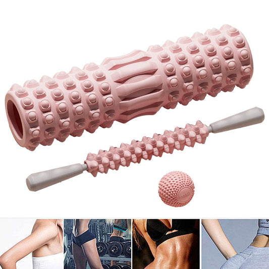Foam Roller for Muscle Massage – Medium-Density Yoga & Pilates Stretching Tool, Ideal for Back, Legs,… — product image 2