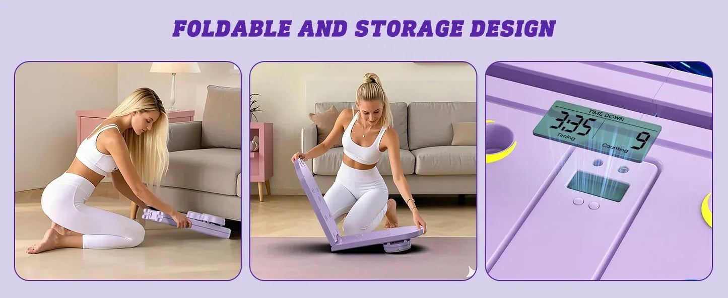 Foldable Multifunctional Pilates Push Up Board – Portable Home Gym Reformer for Full Body Training — product image 11