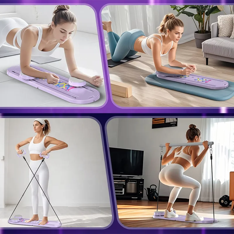 Foldable Multifunctional Pilates Push Up Board – Portable Home Gym Reformer for Full Body Training — product image 3