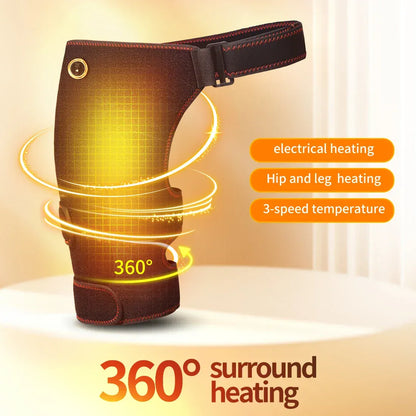Full Wrap Heated Hip Support Brace – USB Powered Compression Wrap with 3 Heat Levels and Vibration… — product image 10