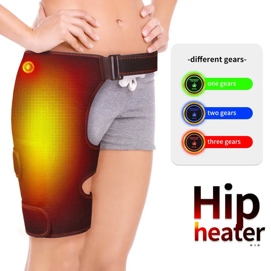 Full Wrap Heated Hip Support Brace – USB Powered Compression Wrap with 3 Heat Levels and Vibration… — product image 2
