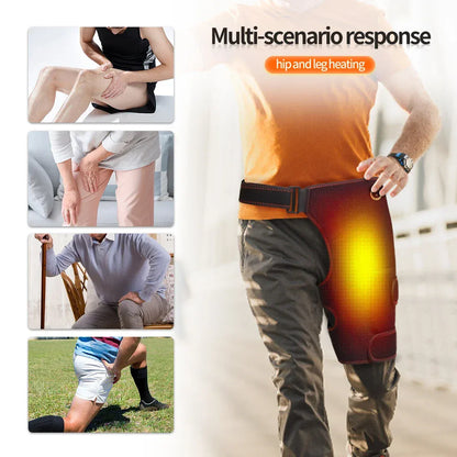 Full Wrap Heated Hip Support Brace – USB Powered Compression Wrap with 3 Heat Levels and Vibration… — product image 3
