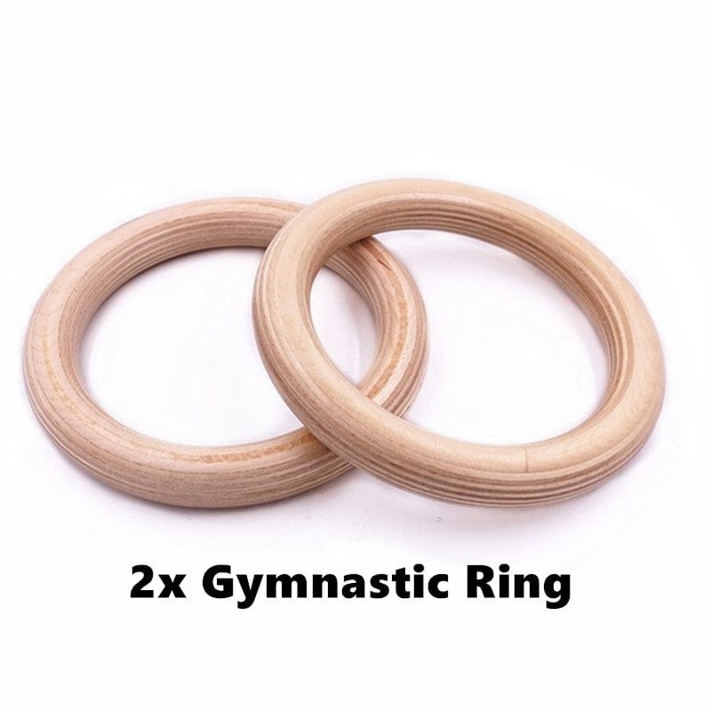 Gymnastics Rings – Adjustable Wooden Rings with Nylon Straps for Kids & Adults, 400kg Load Capacity,… — product image 9