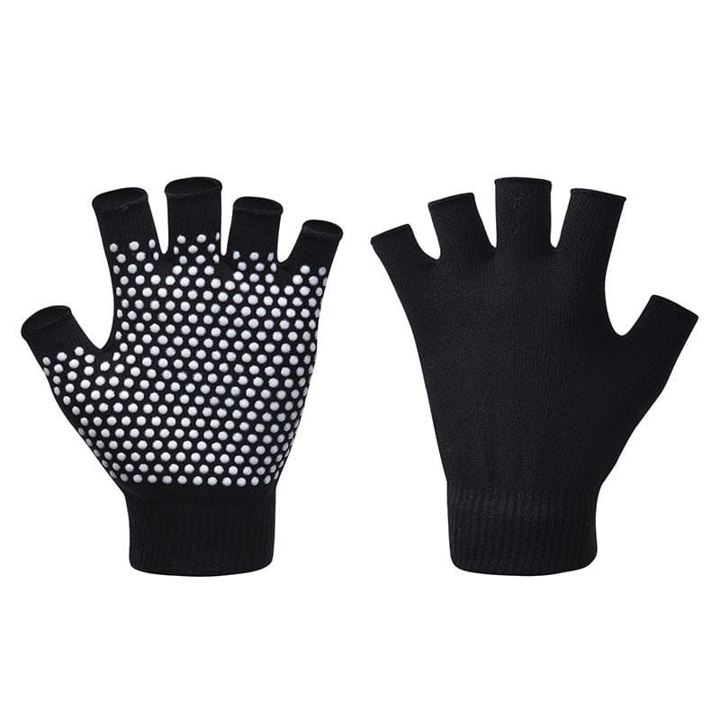 Half-Finger Yoga Gloves for Women – Anti-Slip Pilates & Fitness Gloves, Open-Fingered Design for… — product image 2