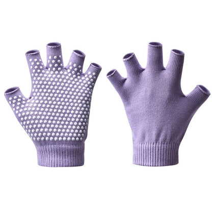 Half-Finger Yoga Gloves for Women – Anti-Slip Pilates & Fitness Gloves, Open-Fingered Design for… — product image 1