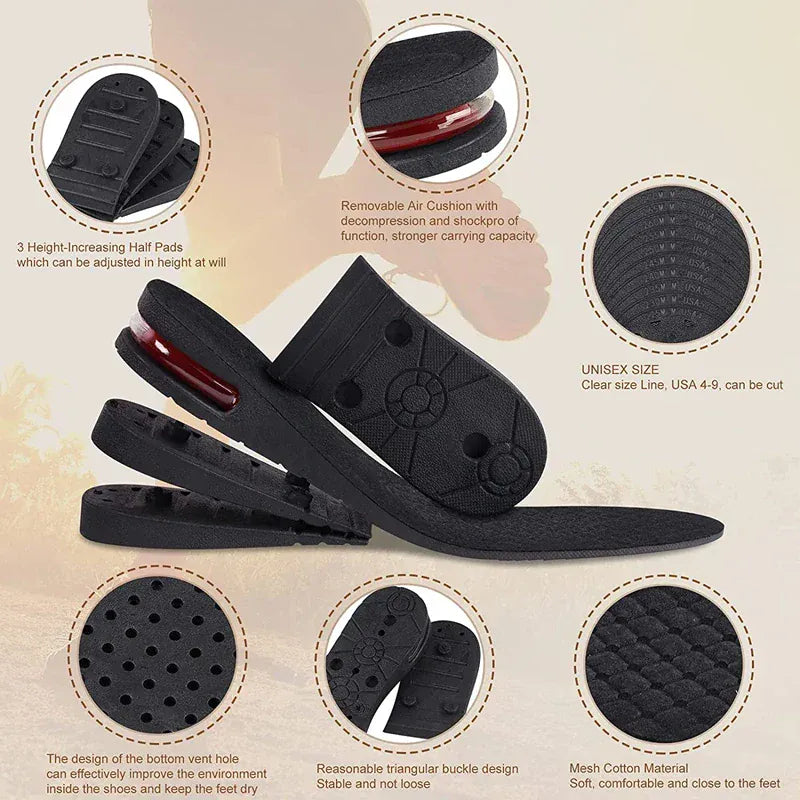 Height Increase Insoles - Air Cushion Elevator Inserts for Men & Women — product image 7