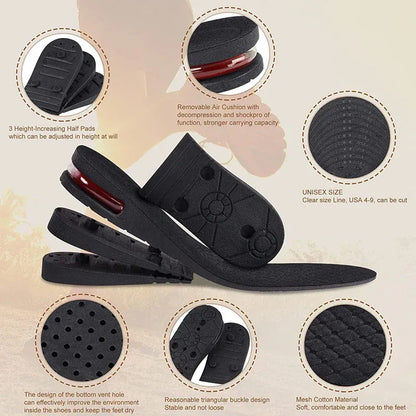 Height Increase Insoles - Air Cushion Elevator Inserts for Men & Women — product image 7