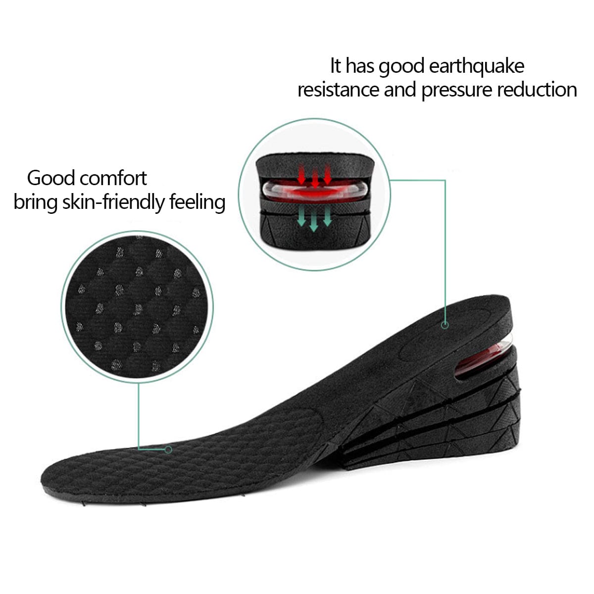 Height Increase Insoles - Air Cushion Elevator Inserts for Men & Women — product image 11
