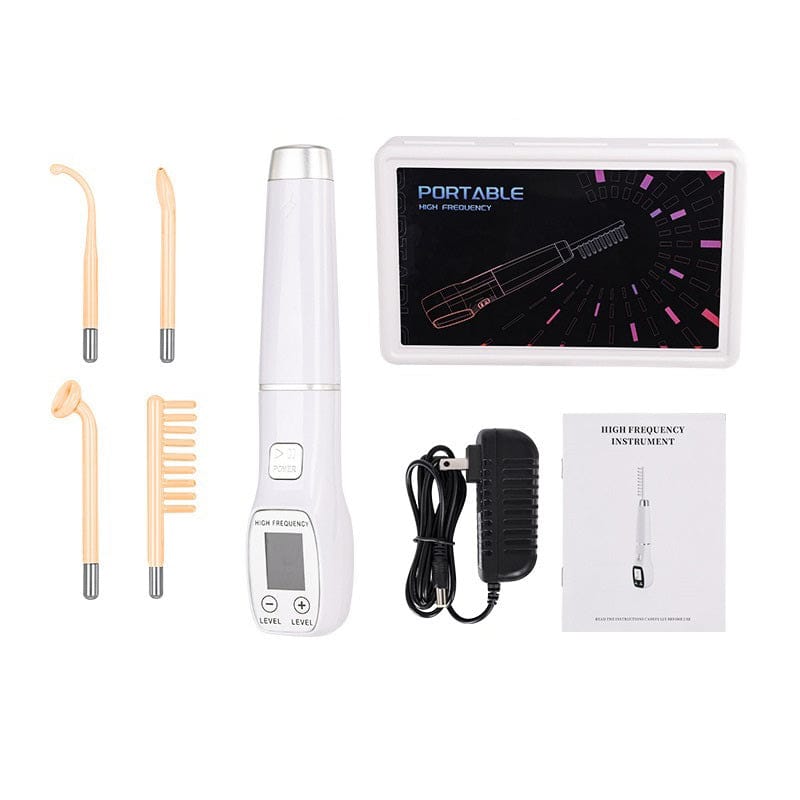 High Frequency Facial Machine, Screen Display Electro Therapy Wand with Glass Tube, Anti-Acne &… — product image 2