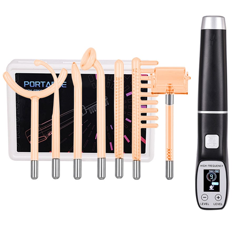 High Frequency Facial Machine, Screen Display Electro Therapy Wand with Glass Tube, Anti-Acne &… — product image 7