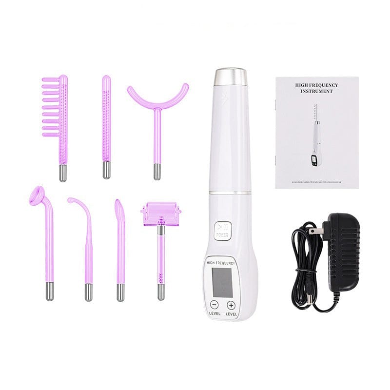 High Frequency Facial Machine, Screen Display Electro Therapy Wand with Glass Tube, Anti-Acne &… — product image 6