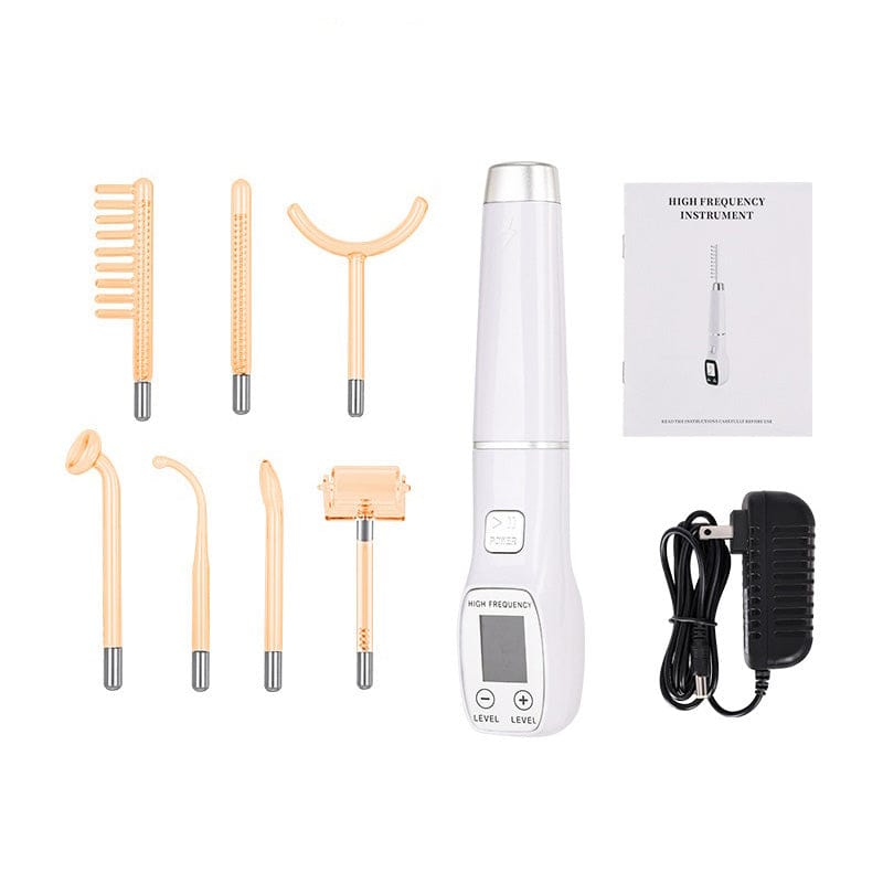 High Frequency Facial Machine, Screen Display Electro Therapy Wand with Glass Tube, Anti-Acne &… — product image 5