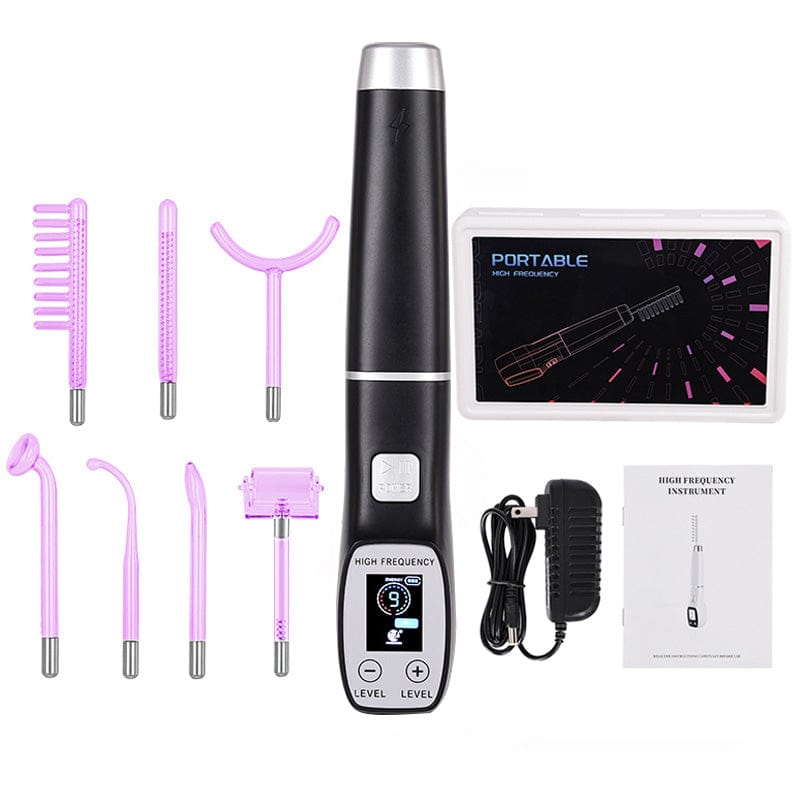 High Frequency Facial Machine, Screen Display Electro Therapy Wand with Glass Tube, Anti-Acne &… — product image 8