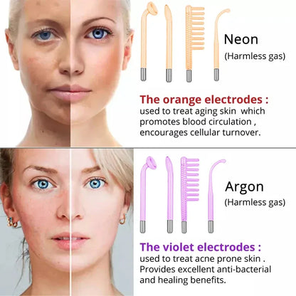 High Frequency Facial Machine, Screen Display Electro Therapy Wand with Glass Tube, Anti-Acne &… — product image 11