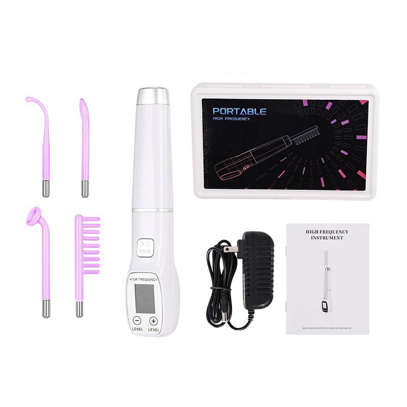 High Frequency Facial Machine, Screen Display Electro Therapy Wand with Glass Tube, Anti-Acne &… — product image 1