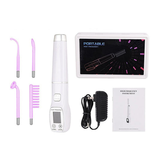High Frequency Facial Machine, Screen Display Electro Therapy Wand with Glass Tube, Anti-Acne &… — product image 1